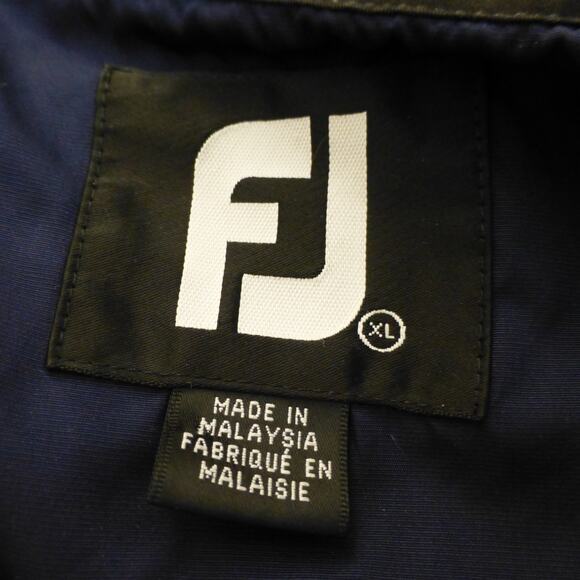 Footjoy FJ Jacket Mens XL Vest Golf Blue Sleeveless Windbreaker Mock Neck - Picture 6 of 8